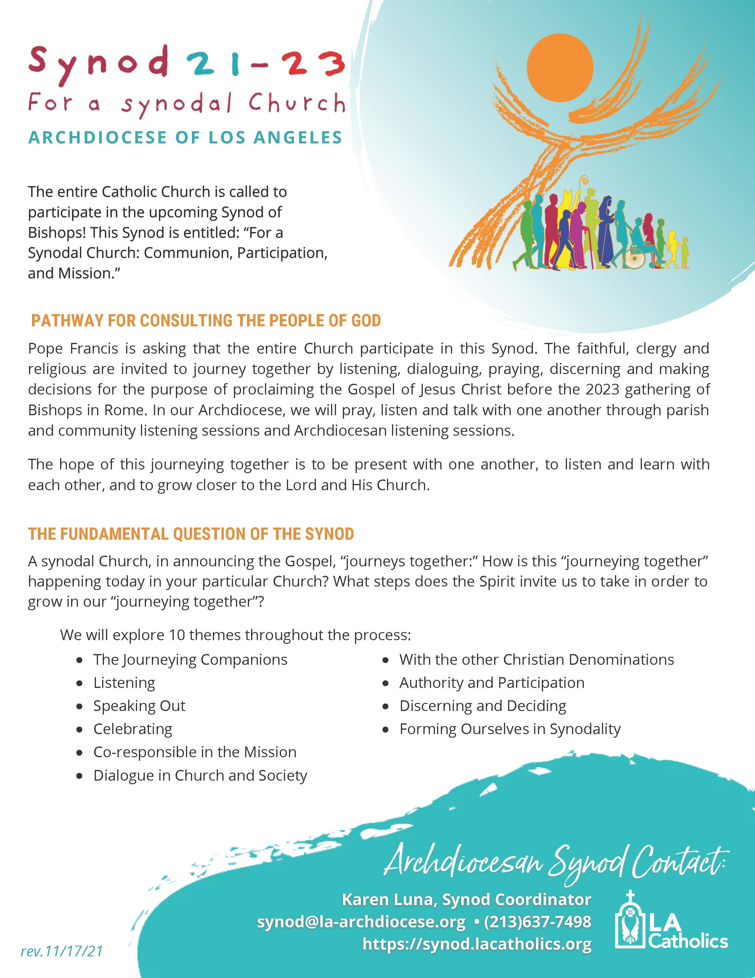 la synod info sheet timeline eng rev. 11 17 4 page 1